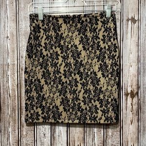 Forever 21 black Laced Mini Skirt